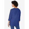Woman Within Plus Size Perfect Three-Quarter Sleeve V-Neck Tunic - 3 of 4