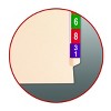 Smead End Tab File Jacket, Shelf-Master  Reinforced Straight-Cut Tab, Letter Size, Manila, 100 per Box (75700) - 4 of 4