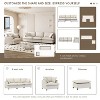 NicBex Couches for Living Room 3pc L-shaped Sectional Sofa Modern Chenille Upholstered Sofa Couch with Movable Ottoman - 4 of 4