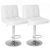 NicBex PU Leather Dining Chairs Set of 2,Modern Upholstered Armless Kitchen Chairs with Built-in Footrest for Dining room,Living Room,Kitchen - 2 of 4