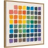 22" x 22" Color Chart by Wild Apple Portfolio Framed Canvas Wall Art Light Brown - Amanti Art: Modern Abstract Geometric Lithograph - 2 of 4