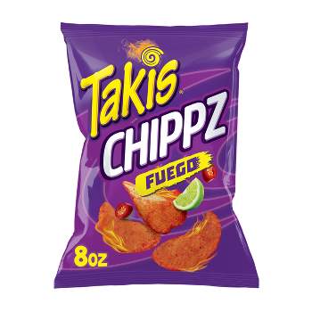 Takis Fuego Chippz Hot Chili Pepper & Lime Thin-Cut Potato Chips, 8 oz -  Foods Co.