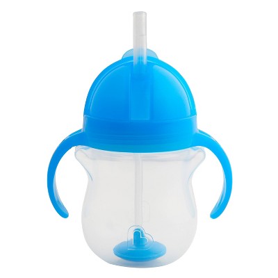 Munchkin Click Lock Weighted Straw Trainer Cup - 7oz - Blue