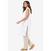 Woman Within Plus Size Lightweight Linen Vest - 4 of 4