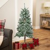Northlight Medium Flocked Alpine Artificial Christmas Tree - 4' - Unlit - 2 of 4