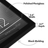 Americanflat 12x12 Picture Frame  - Streamline Collection - Thin Border Square Frame for Wall Display - Hanging Hardware Included - Black - 3 of 4
