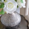 ChicFurnit Decorative Vases Elegant Flower Vase Jarron Florero Glass Vase Tabletop Vase Modern Vase for Living Room Decor, Silver, 9"*9"*10" - 4 of 4