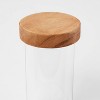 4oz Glass Round Spice Jar with Wood Lid - Threshold™