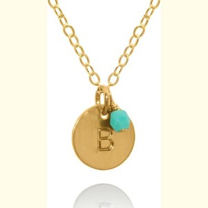 Initial Necklace for Women, Personalized 14K Gold or Sterling Silver Pendant - 1 of 4