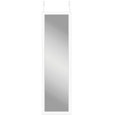 Vluchtig Minimaliseren zacht Americanflat Over The Door Mirror - Hanging Body Mirror With Door Hooks.  Use In Bedroom, Bathroom, Dorm Room - White : Target