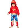 DC Comics Wonder Woman PJ One Piece Costume Pajama Union Suit for Toddlers Girls and Juniors - 2 of 4