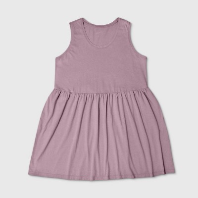 plus size pink tank dress