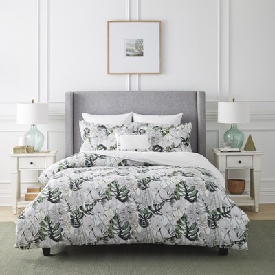Pointehaven Digital Super Fine Print 100% Cotton Percale Luxury Sized Comforter Set