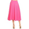 Women's Flared Midi Skirt with pockets - White Mark - 3 of 3