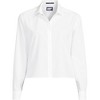Lands' End Women's No Iron Boxy Cropped Shirt - 3 of 3