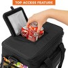 OPUX Soft Cooler Bag, Insulated Collapsible Lunch Tote for Men Work Camping Travel Beach, Portable Leakproof Large Box - 4 of 4