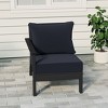 WestinTrends  Avalon Outdoor Patio HDPE Left Arm Facing Sectional Corner Club Chair with Patio Cushions - 2 of 4