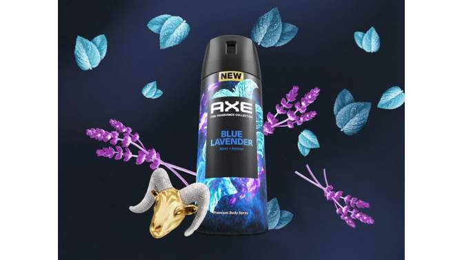 Axe Blue Lavender 72-Hour Aluminum-Free Premium Body Spray - Mint + Amber - 4oz, 2 of 11, play video