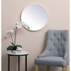 Elegant Lighting Metal frame round mirror 21 inch in Black - image 2 of 4