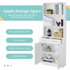 70" Bathroom Storage Cabinet, Cabinet with Two Doors and Drawers, Adjustable Shelf, Three-layer Open Shelf - 3 of 4