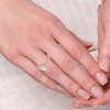 Pompeii3 1 1/4Ct Pear Shape Lab Created Diamond Engagement Ring White Yellow or Rose Gold - 4 of 4