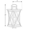 Progress Lighting Barlowe 1-Light Outdoor Antique Bronze Post Lantern with Clear Seeded Glass Shade - 2 of 2
