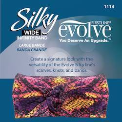 Evolve Products Wide Infinity Headband - Snakeskin