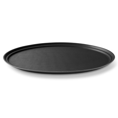 Jubilee 29" Oval Black NSF Certified Non-Skid Serving Tray