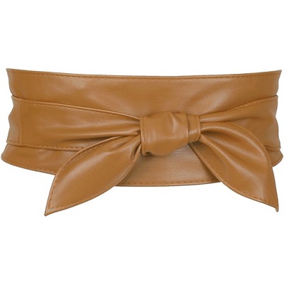 Allegra K Womens Wrap Around Obi Belts Wide Waist Band Belt for Dresses