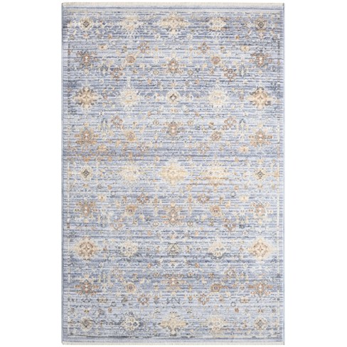 Nourison Timeless Classics Vintage Persian Indoor Rug Blue Ivory 3'3