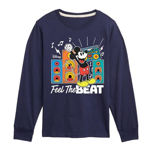 Boys' - Disney - Mickey Feel The Beat Long Sleeve Graphic T-Shirt - image 1 of 3