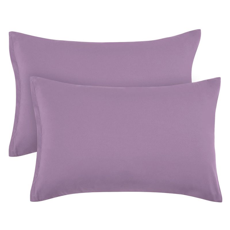 PiccoCasa Zippered 100% Brushed Microfiber Polyester Soft Pillowcases 2 Pcs, 1 of 8