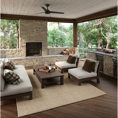 52" Premier Bronze Reversible Blade Ceiling Fan with Lighting
