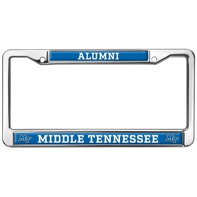 Middle Tennessee State Alumni Logo Full Size Standard License Plate Metal Frame
