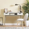 Costway Computer Desk Writing Table w/ Drawers Laptop PC Workstation Home Oak\Walnut - 3 of 4