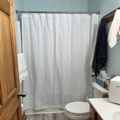 Woven Shower Curtain White - Threshold™ : Target