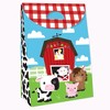 Big Dot of Happiness Farm Animals - Barnyard Baby Shower or Birthday Gift Favor Bags- Party Goodie Boxes - Set of 12 - 3 of 4