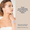 Bella Leora Pearl Earrings: White AAA Freshwater - 14k Gold Studs - 4 of 4