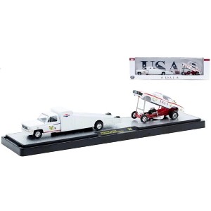 M2 Machines 1973 Chevrolet Truck & 1969 Chevrolet Camaro Funny Car Auto Haulers - 1 of 2