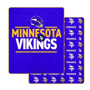 NFL Minnesota Vikings Campaign Double Sided Ultra Cozy Blanket