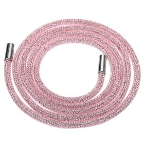 Unique Bargains Round Bling Rhinestone Tube Rope for Sneakers Sweaters - 1 of 4