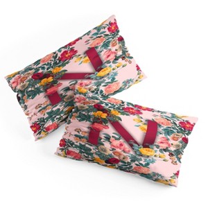 Deny Designs King Burcu Korkmazyurek Summer Botanical Monogram Pillow Shams - 1 of 3