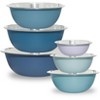COOK WITH COLOR Stainless Steel Mixing Bowls 6 Piece Set BLUE - 3 of 3