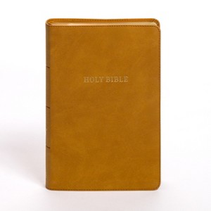 KJV Personal Size Giant Print Bible, Camel Suedesoft Leathertouch, Indexed - by  Holman Bible Publishers (Leather Bound) - 1 of 1