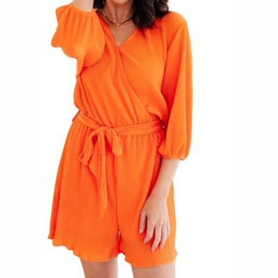 Women's Roll With me Romper - White Birch