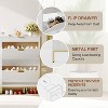 Shoe Cabinet with 2 Flip Drawers Shoe Storage Cabinet Freestanding Shoe Organizer with Drawers Narrow Shoe Rack Cabinet Farmhouse for Entryway - 4 of 4
