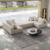 NicBex Couches for Living Room 162" Cloud Sofa Sectional Sofa Couch Set L Shaped Free Combination Sofa Couch With 6 Pillows - 2 of 4