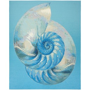 Nourison Color Splash Seashell Indoor/Outdoor Flatweave Rug - 1 of 4
