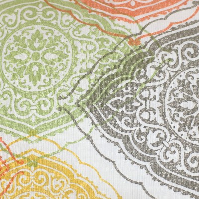 Muted Damask Mandalas Square Polyester Throw Pillows Set