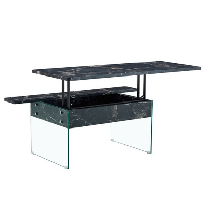 NicBex 43.3 Inch Rectangle Lift Top Coffee Table with 1 Hidden Storage Compartments for Living Room,Bedroom